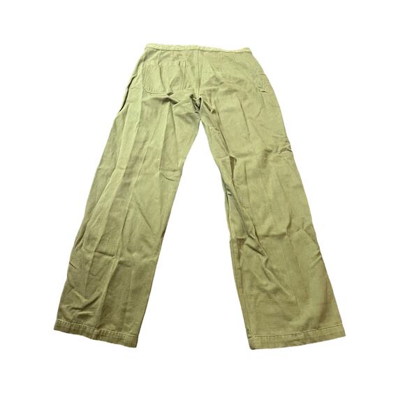 Current/Elliott The Military Cropped Camp Pants Army Green Fits Size 31 - Picture 7 of 10